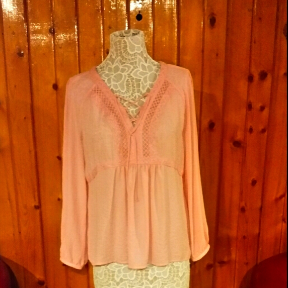 a.n.a Tops - a.n.a. Pink flowy top